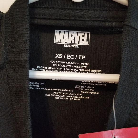 Boys Marvel Spider man long sleeve Tshirt, black with photo print. - Picture 3 of 4